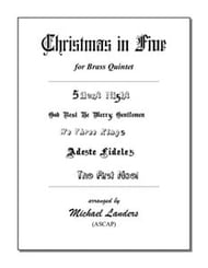 Christmas in Five Brass Quintet EPRINT cover Thumbnail